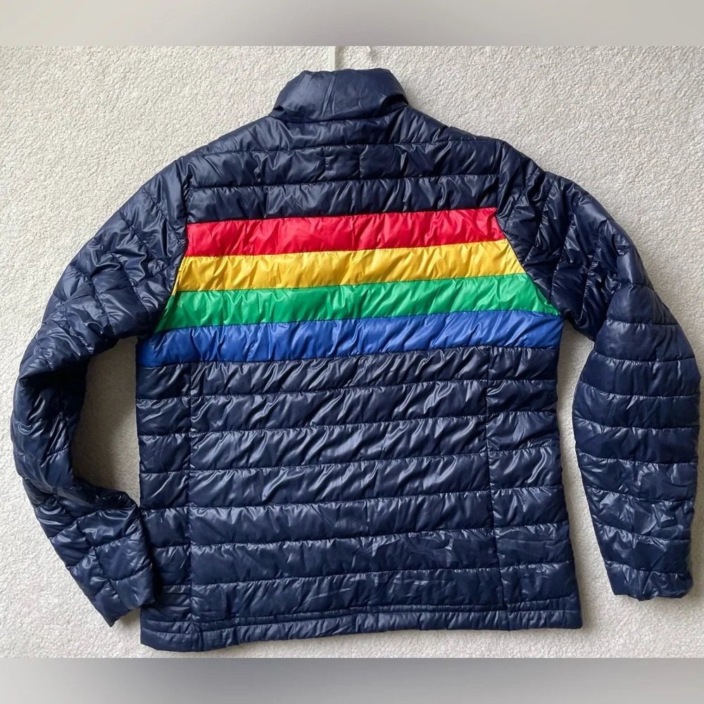 Primary Men's Multicolor Striped Puffer Jacket - Picture 2 of 5